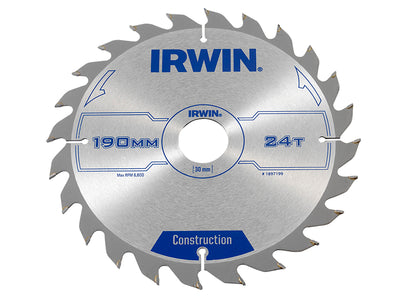 Construction Circular Saw Blade 190 x 30mm x 24T ATB