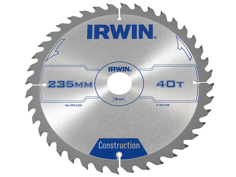 Construction Circular Saw Blade 235 x 30mm x 40T ATB