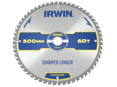 Construction Table & Mitre Circular Saw Blade 300 x 30mm x 60T ATB