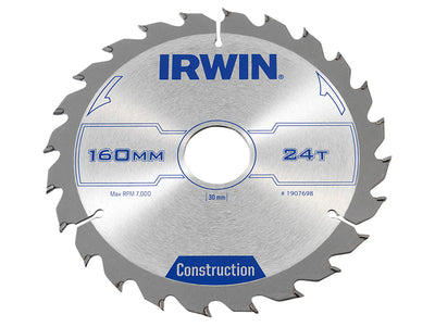 Construction Circular Saw Blade 160 x 30mm x 24T ATB