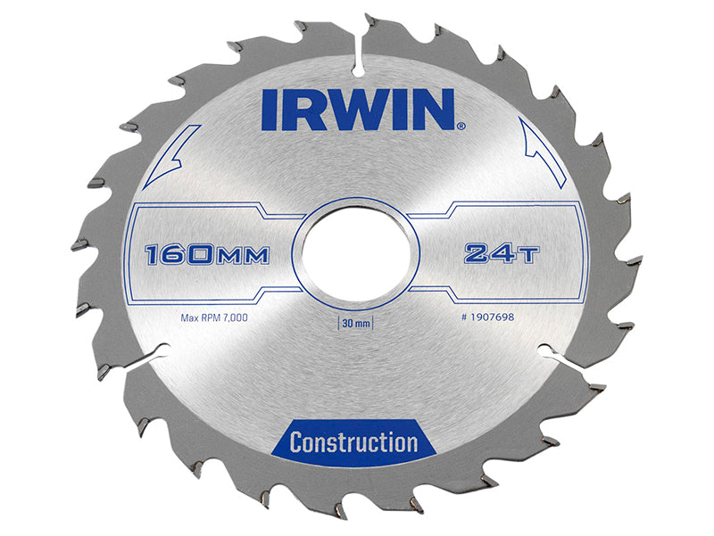 Construction Circular Saw Blade 160 x 30mm x 24T ATB