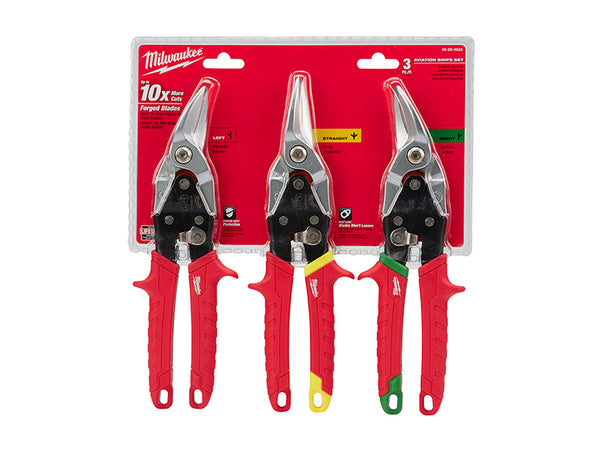 Metal Aviation Snips Set, 3 Piece