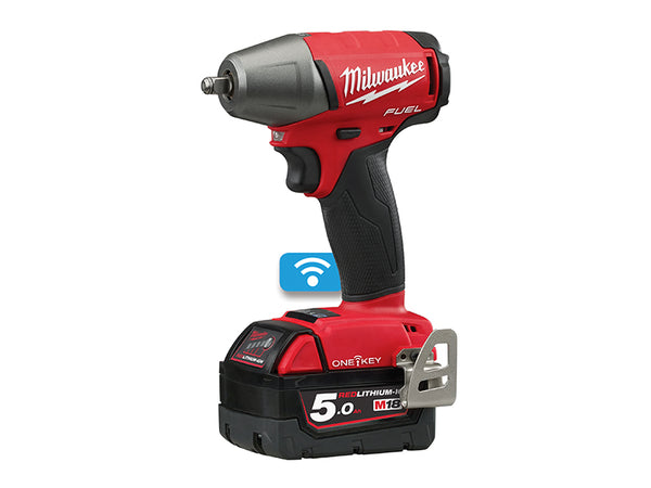 M18 ONEIWF38-502X Fuel™ ONE-KEY™ 3/8in F Ring Impact Wrench 18V 2 x 5.0Ah Li-ion