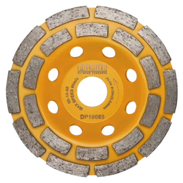 PREMIER P3-CG 125X22.2 DOUBLE ROW CUP GRINDER