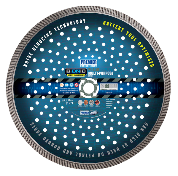 PREMIER P4-BiMP 300X3.0X10X20 BiONIC MULTI PURPOSE BLADE