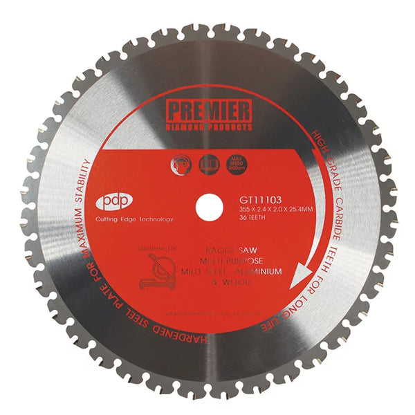 P5-MULTI355 355 x 2.4 x 2.0 x 25.4 36T Multi-Purpose