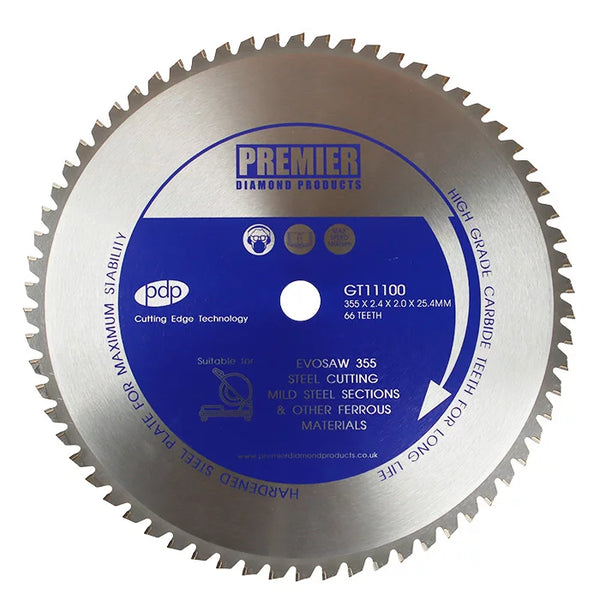 P5-STEEL355 355 x 2.4 x 2.0 x 25.4mm 66T TCT Steel