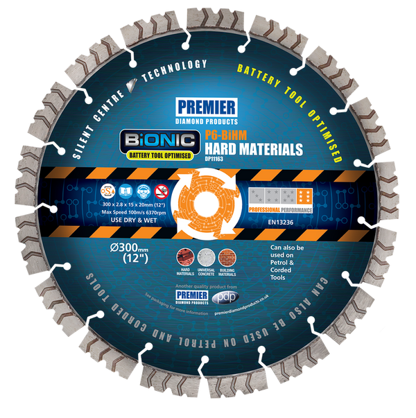 PREMIER P6-BiHM 350X3.2X15X25.4 BiONIC HARD MATERIAL BLADE