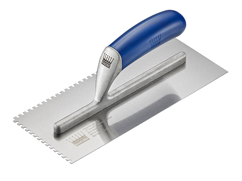 R319-4 Tiler's Trowel U 4mm Notches Edge Plastic Handle 11 x 4.3/4in