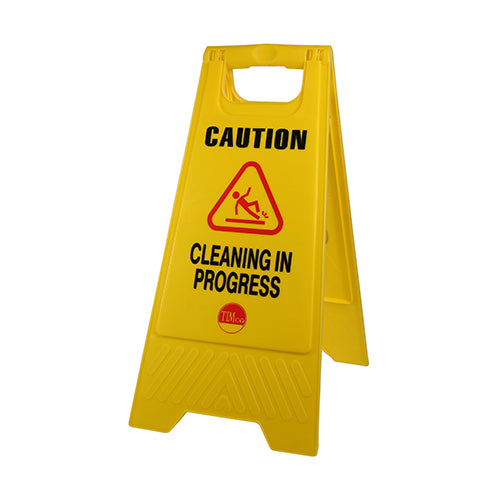 TIMCO Caution Cleaning in Progress A-Frame Safety Sign  - 610 x 300 x 30