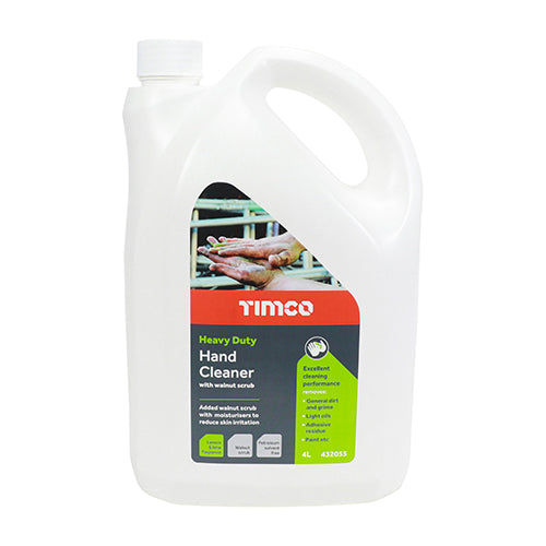 TIMCO Heavy Duty Hand Cleaner Hand Walnut Scrub with Citrus - 4L