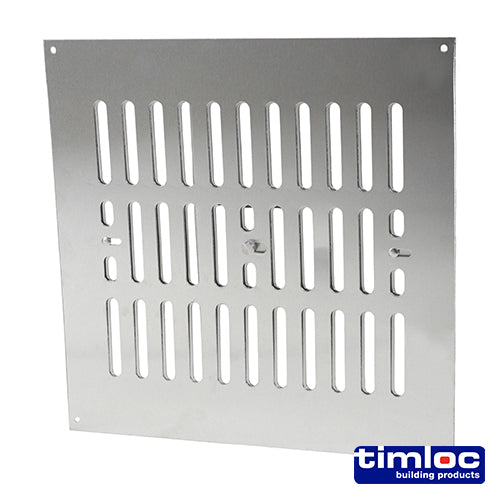 Timloc Hit and Miss Louvre Vent Aluminium - 242 x 242mm