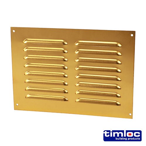 Timloc Louvre Grille Vent Brass Anodised - 242 x 165mm