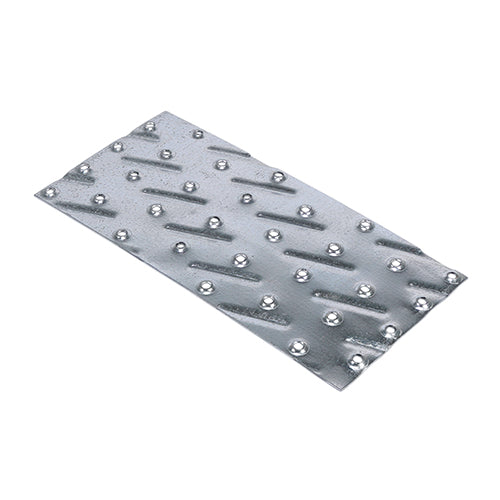 TIMCO 85 x 178 Galvanised Nail Plates for timber joining and repair with countersunk holes for secure, flush fixing.