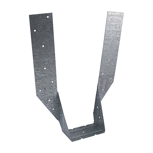 Galvanised no tag timber hangers designed for secure timber-to-timber fixing, ideal for joists and structural woodwork.