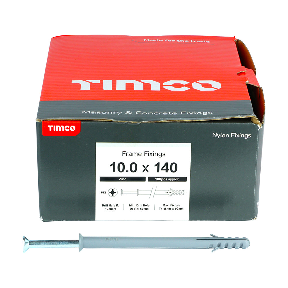 TIMCO Nylon Frame Fixings - 10.0 x 140