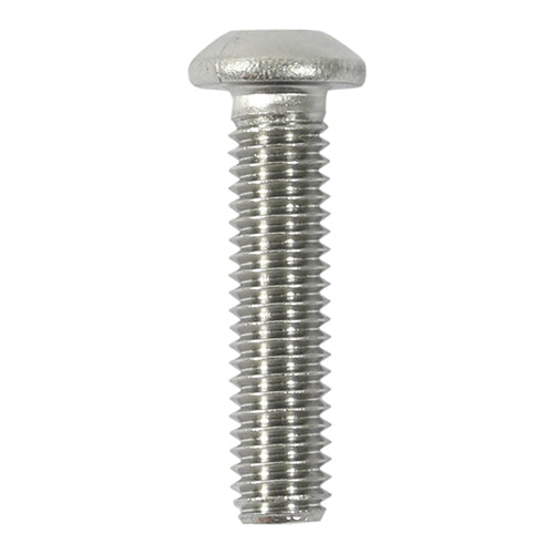 TIMCO Button Socket Screws ISO7380 A2 Stainless Steel - M6 x 30