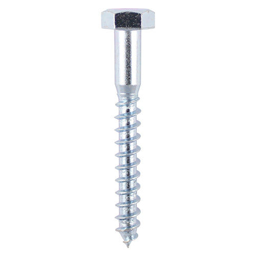 TIMCO Coach Screws Hex Head Silver  - 10.0 x 50