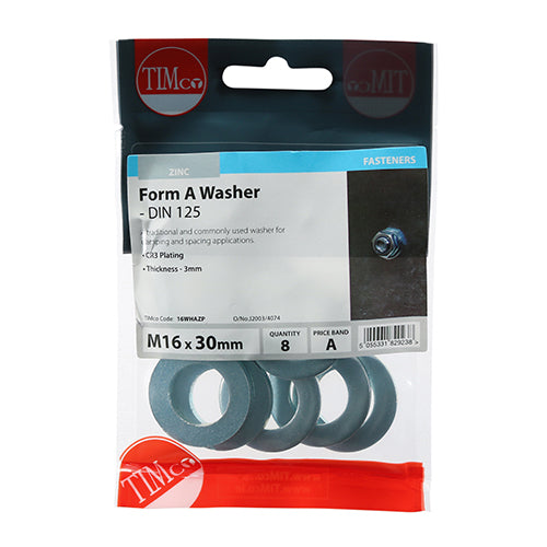 TIMCO Form A Washers DIN125-A Silver - M16