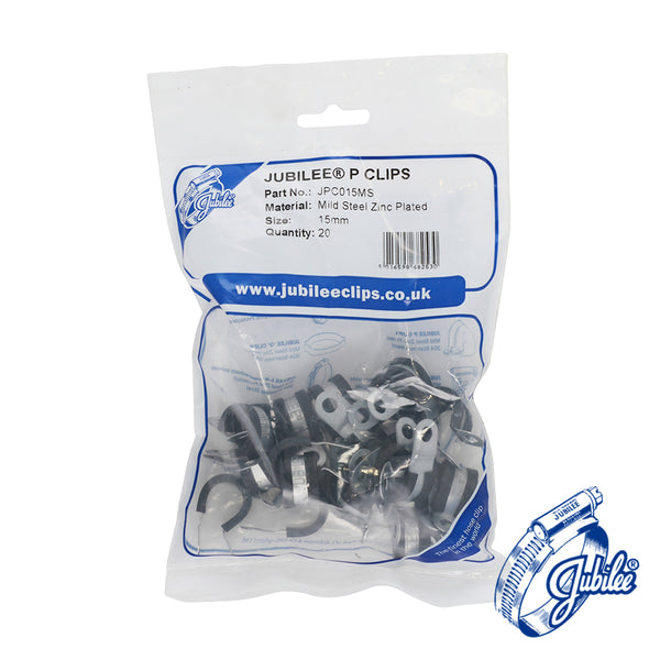 Jubilee P Clip 15mm Mild Steel