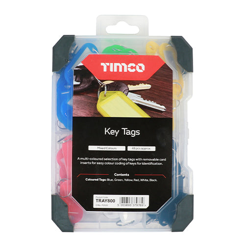 TIMCO Key Tags Mixed Tray - 48pcs