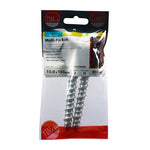 TIMCO Multi-Fix Bolts Hex Head Exterior Silver - 10.0 x 100