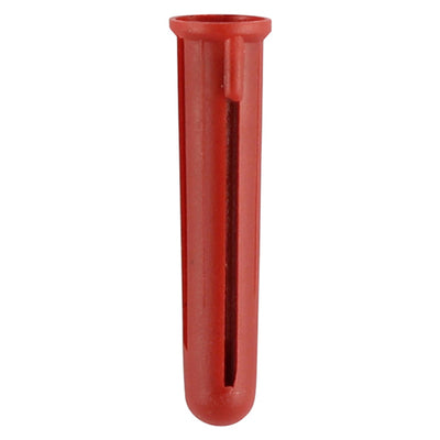 TIMCO Red Plastic Plugs 30mm shown for reliable fixing in masonry and concrete, ideal for trade, DIY, and construction projects.