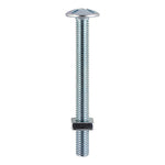 TIMCO Roofing Bolts & Square Nuts Silver - M6 x 16
