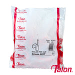 Talon Nail In Pipe Clips Red - 22mm