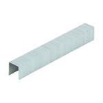 Heavy duty galvanised 12mm chisel point staples designed for roofing, carpet fitting, and woodworking applications.