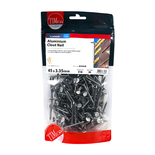 TIMCO Clout Nails Aluminium - 45 x 3.35
