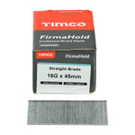 TIMCO FirmaHold Collated 16 Gauge Straight Galvanised Brad Nails - 16g x 45