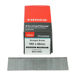 TIMCO FirmaHold Collated 18 Gauge Straight Galvanised Brad Nails - 18g x 50