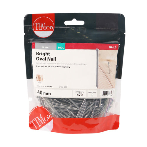 TIMCO Oval Nails Bright - 40mm