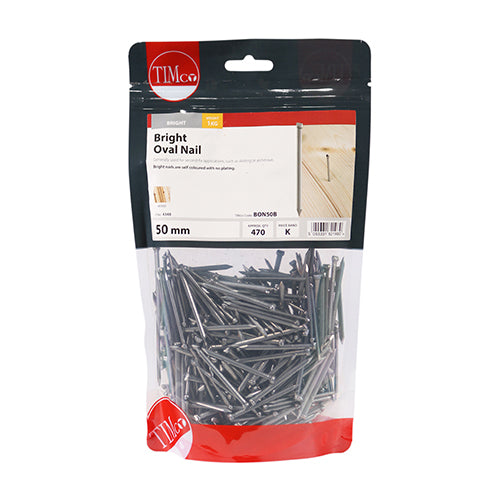 TIMCO Oval Nails Bright - 50mm