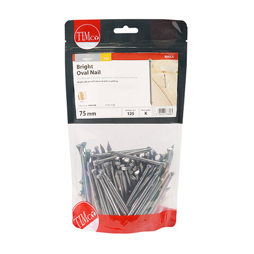 TIMCO Oval Nails Bright - 75mm