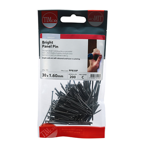 TIMCO Panel Pins Bright - 30 x 1.60