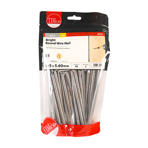 TIMCO Round Wire Nails Bright - 125 x 5.60