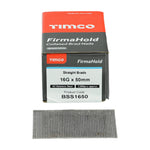 TIMCO FirmaHold Collated 16 Gauge Straight A2 Stainless Steel Brad Nails - 16g x 50