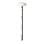 TIMCO Polymer Headed Nails A4 Stainless Steel White - 50mm