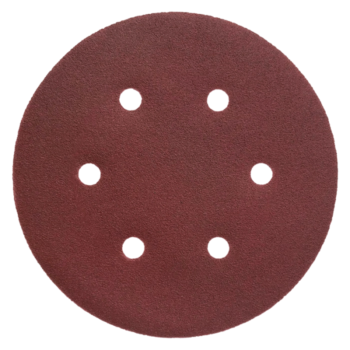 P5-6SD (PKT 10) 150MM P80 H&L 6 HOLE SANDING DISC