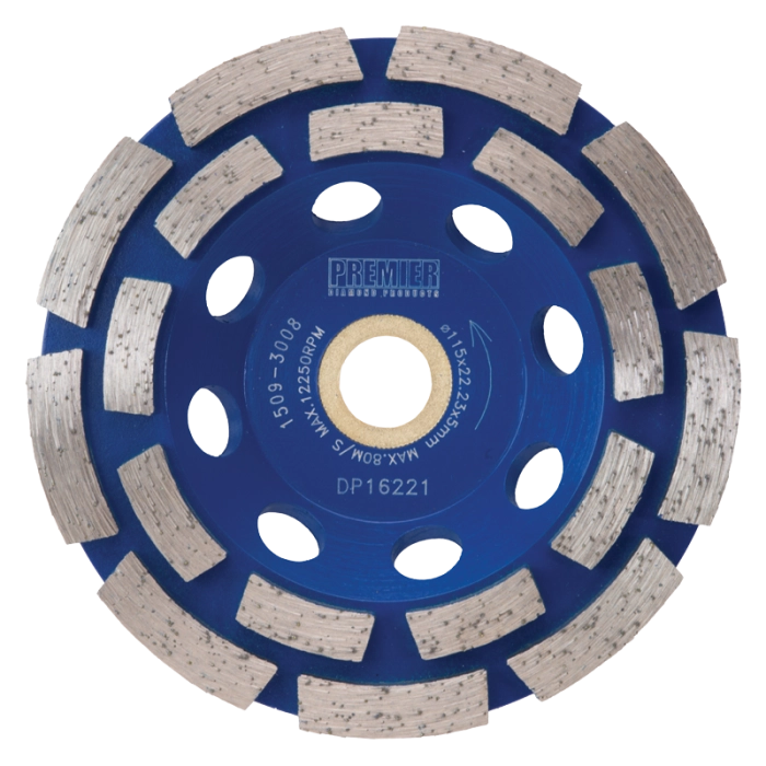 PREMIER P5-CG 115 X 15/22.2 DOUBLE ROW CUP GRINDER