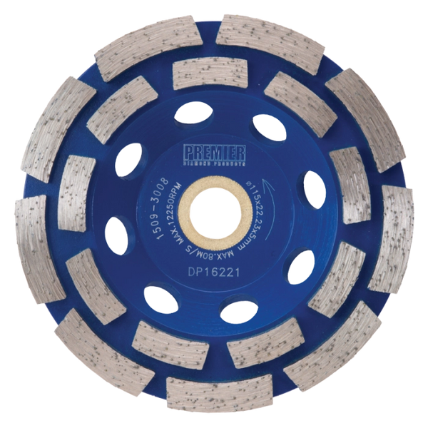 PREMIER P5-CG 115 X 15/22.2 DOUBLE ROW CUP GRINDER
