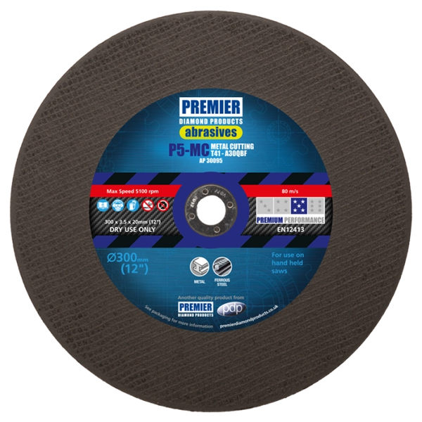 P5-MC (BOX 25) 230x3.0x22.2 A36TBF T41 FLAT METAL CUTTING