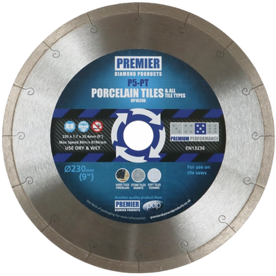 PREMIER P5-PT 200X1.7X8X25.4 PORCELAIN TILE BLADE