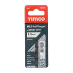 TIMCO Roll Forged Jobber Drills HSS - 2.5mm