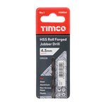 TIMCO Roll Forged Jobber Drills HSS - 4.5mm