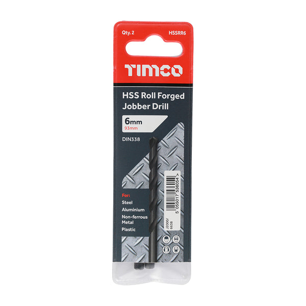 TIMCO Roll Forged Jobber Drills HSS - 6.0mm