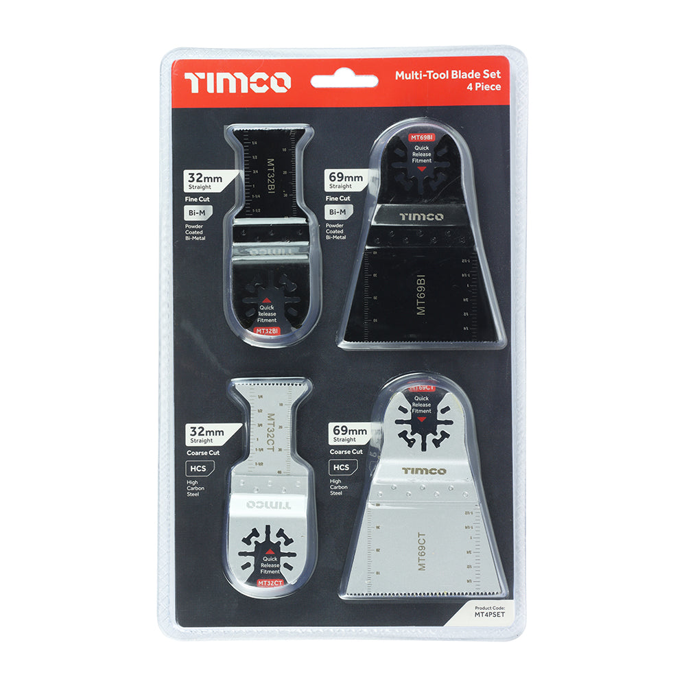 TIMCO Multi-Tool Sets 4 Piece Set - Mixed