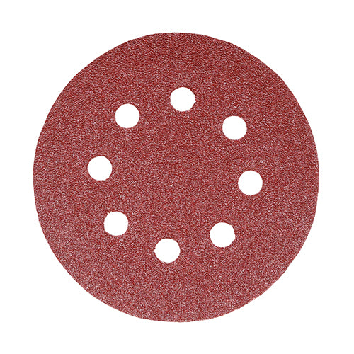 TIMCO Random Orbital Sanding Discs 60 Grit Red - 125mm